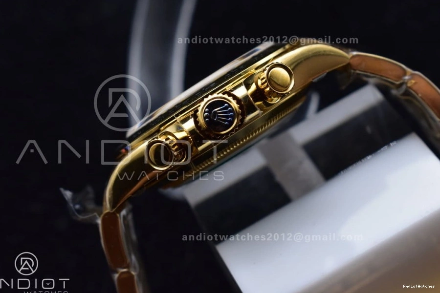 White OnTrend Best YG Daytona 743 Dial Bracelet 1:1 Edition BTF 116508 SA on 0106